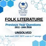 Folk literature (PYQs)